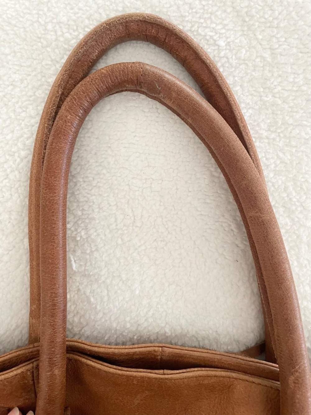 Urban Outfitters Ecote XL Brown Leather Shoulder/Tote Bag - Picture 6 of 14
